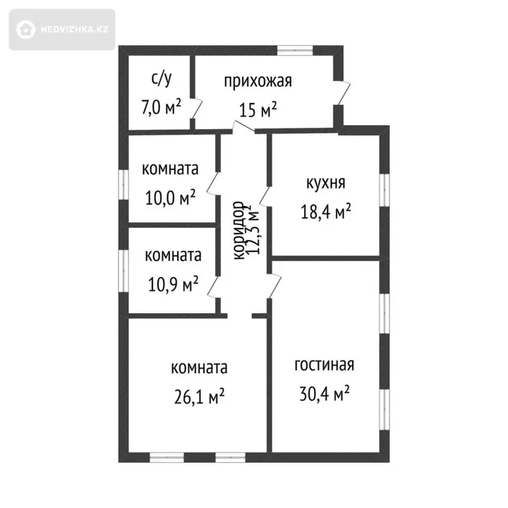 124 м², 4-комнатный дом, 10 соток, 124 м², изображение - 1