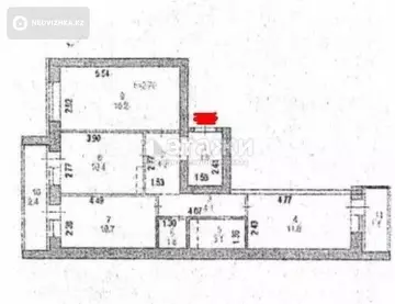 3-комнатная квартира, этаж 6 из 9, 76 м²