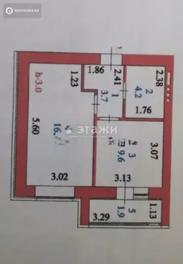 35.6 м², 1-комнатная квартира, этаж 3 из 9, 36 м², изображение - 13