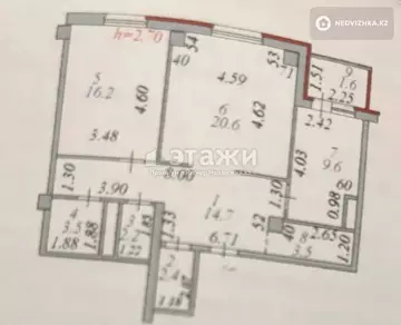 74 м², 2-комнатная квартира, этаж 10 из 12, 74 м², изображение - 8