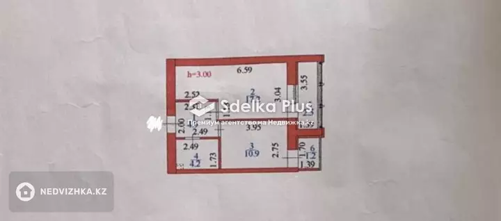 41 м², 1-комнатная квартира, этаж 2 из 10, 41 м², изображение - 1