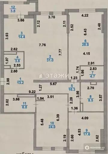 170 м², 4-комнатная квартира, этаж 21 из 39, 170 м², изображение - 18
