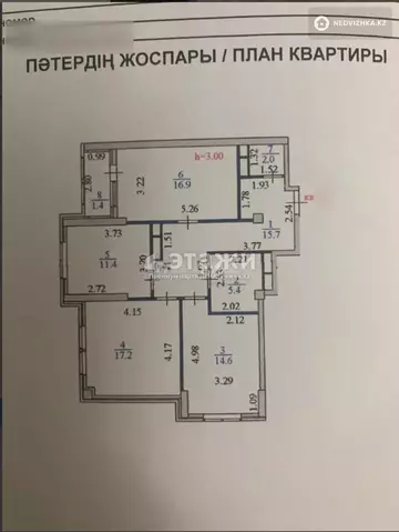 84.6 м², 3-комнатная квартира, этаж 7 из 9, 85 м², изображение - 12