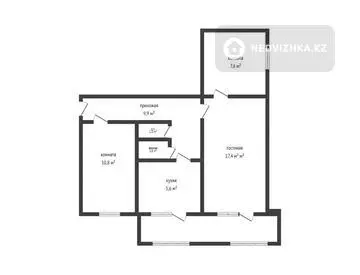 59 м², 3-комнатная квартира, этаж 1 из 5, 59 м², изображение - 5