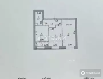 55 м², 2-комнатная квартира, этаж 4 из 10, 55 м², изображение - 12