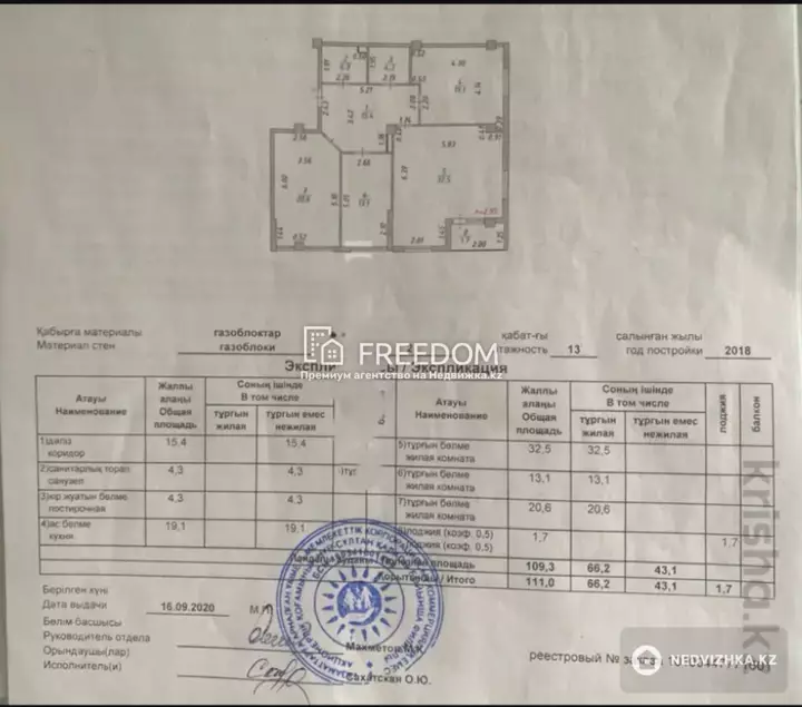 111 м², 4-комнатная квартира, этаж 2 из 13, 111 м², изображение - 1