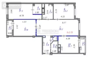 4-комнатная квартира, этаж 10 из 12, 109 м²