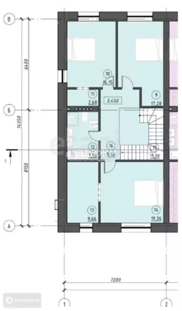 4-комнатная квартира, этаж 1 из 2, 170 м²