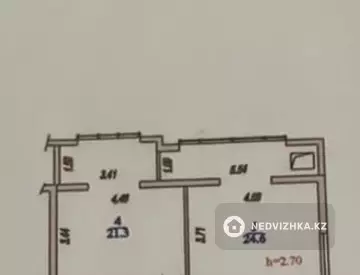 65 м², 2-комнатная квартира, этаж 7 из 17, 65 м², изображение - 25
