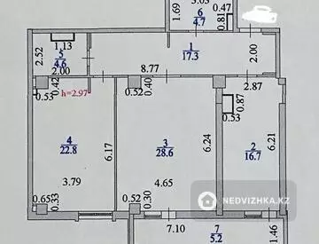 99.9 м², 2-комнатная квартира, этаж 6 из 17, 100 м², изображение - 25