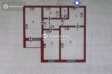 70 м², 2-комнатная квартира, этаж 7 из 9, 70 м², изображение - 14