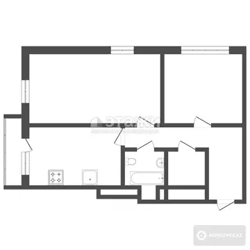 56 м², 2-комнатная квартира, этаж 12 из 18, 56 м², изображение - 9