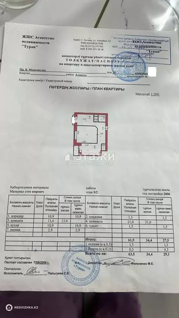 63.5 м², 2-комнатная квартира, этаж 2 из 9, 64 м², изображение - 8