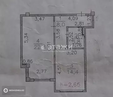 49 м², 1-комнатная квартира, этаж 3 из 10, 49 м², изображение - 9