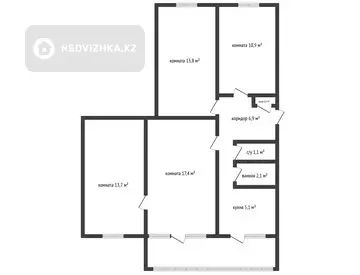 71.6 м², 4-комнатная квартира, этаж 1 из 5, 72 м², изображение - 9