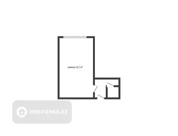 26.7 м², 1-комнатная квартира, этаж 2 из 5, 27 м², изображение - 8