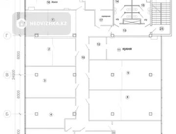 555 м², Офисное помещение, этаж 4 из 8, в бизнес-центре, 555 м², на длительный срок, изображение - 5