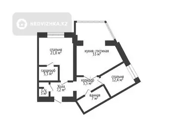 95 м², 3-комнатная квартира, этаж 9 из 9, 95 м², изображение - 18