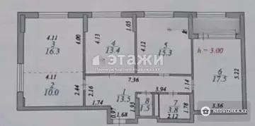 93.3 м², 4-комнатная квартира, этаж 6 из 14, 93 м², изображение - 12
