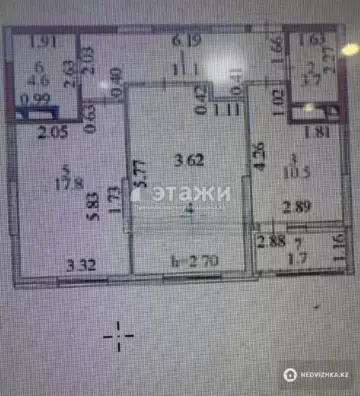 68.9 м², 2-комнатная квартира, этаж 5 из 12, 69 м², изображение - 3