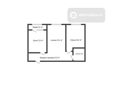 75 м², 2-комнатная квартира, этаж 9 из 9, 75 м², изображение - 13