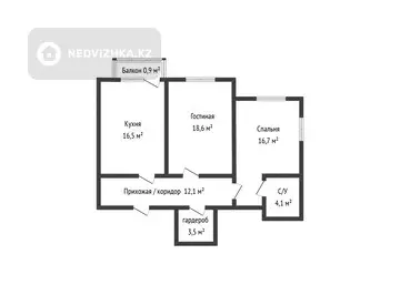 75 м², 2-комнатная квартира, этаж 5 из 15, 75 м², изображение - 11