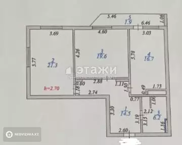 80.2 м², 2-комнатная квартира, этаж 14 из 18, 80 м², изображение - 27