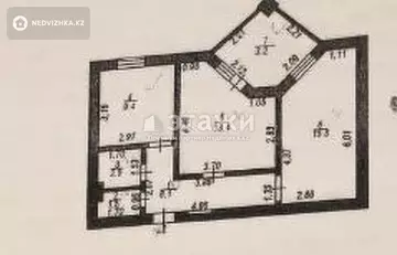 63.1 м², 2-комнатная квартира, этаж 2 из 17, 63 м², изображение - 12