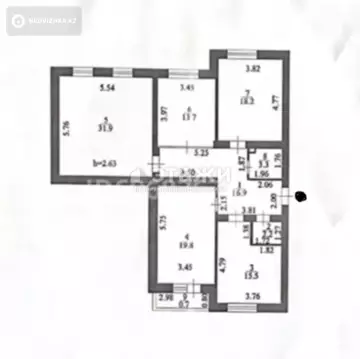 121 м², 4-комнатная квартира, этаж 7 из 9, 121 м², изображение - 8