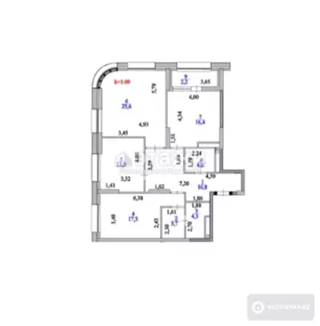 103.5 м², 3-комнатная квартира, этаж 14 из 23, 104 м², изображение - 27