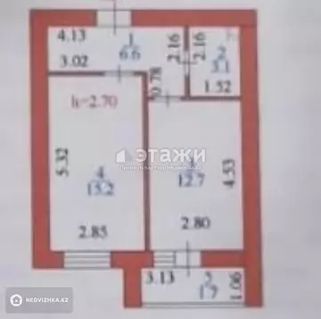 40 м², 1-комнатная квартира, этаж 11 из 12, 40 м², изображение - 4