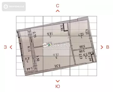 1-комнатная квартира, этаж 10 из 17, 56 м²