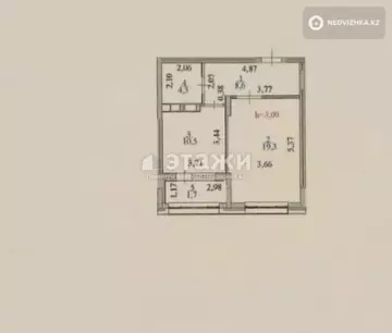 45 м², 1-комнатная квартира, этаж 12 из 12, 45 м², изображение - 11