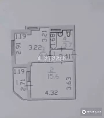 33.5 м², 1-комнатная квартира, этаж 3 из 10, 34 м², изображение - 8