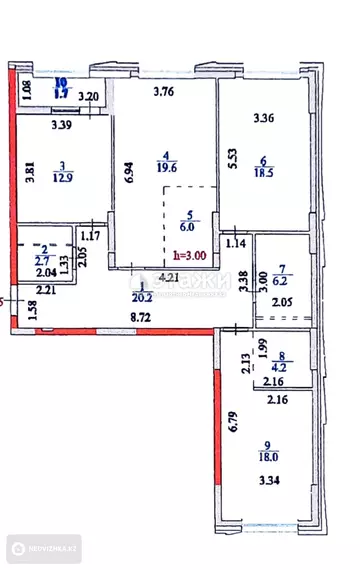 110 м², 4-комнатная квартира, этаж 18 из 22, 110 м², изображение - 66