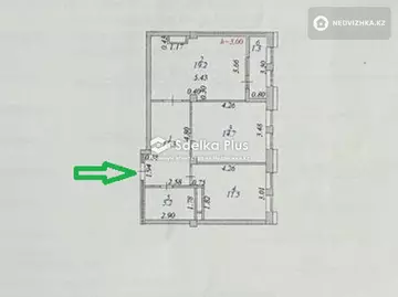 65 м², 2-комнатная квартира, этаж 7 из 9, 65 м², изображение - 7