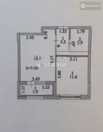38 м², 1-комнатная квартира, этаж 4 из 18, 38 м², изображение - 1