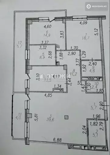 135 м², 4-комнатная квартира, этаж 17 из 20, 135 м², изображение - 12