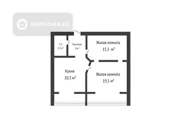 68.8 м², 2-комнатная квартира, этаж 7 из 9, 69 м², изображение - 9