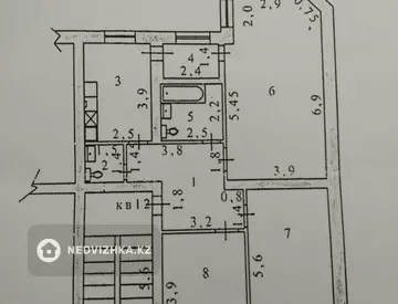 89.5 м², 3-комнатная квартира, этаж 1 из 5, 90 м², изображение - 11