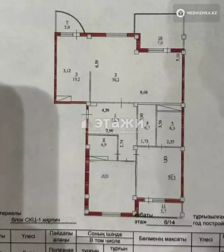 162 м², 3-комнатная квартира, этаж 6 из 13, 162 м², изображение - 1