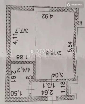 32.5 м², 1-комнатная квартира, этаж 1 из 6, 32 м², изображение - 21
