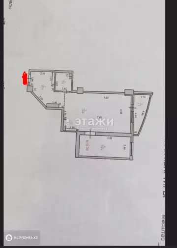 2-комнатная квартира, этаж 16 из 18, 64 м²