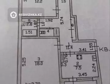72 м², 3-комнатная квартира, этаж 9 из 9, 72 м², изображение - 13