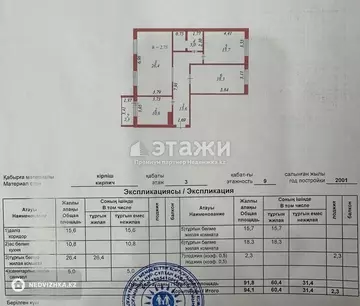 94.1 м², 3-комнатная квартира, этаж 3 из 9, 94 м², изображение - 24