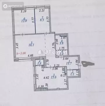 73.8 м², 3-комнатная квартира, этаж 6 из 9, 74 м², изображение - 31