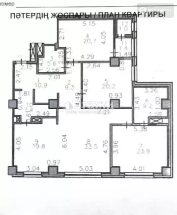 162.9 м², 4-комнатная квартира, этаж 6 из 31, 163 м², изображение - 4