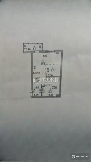33 м², 1-комнатная квартира, этаж 2 из 13, 33 м², изображение - 5