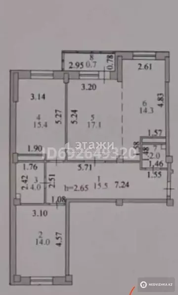 84.3 м², 3-комнатная квартира, этаж 15 из 16, 84 м², изображение - 10