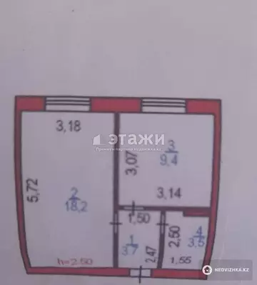 34.8 м², 1-комнатная квартира, этаж 4 из 5, 35 м², изображение - 17